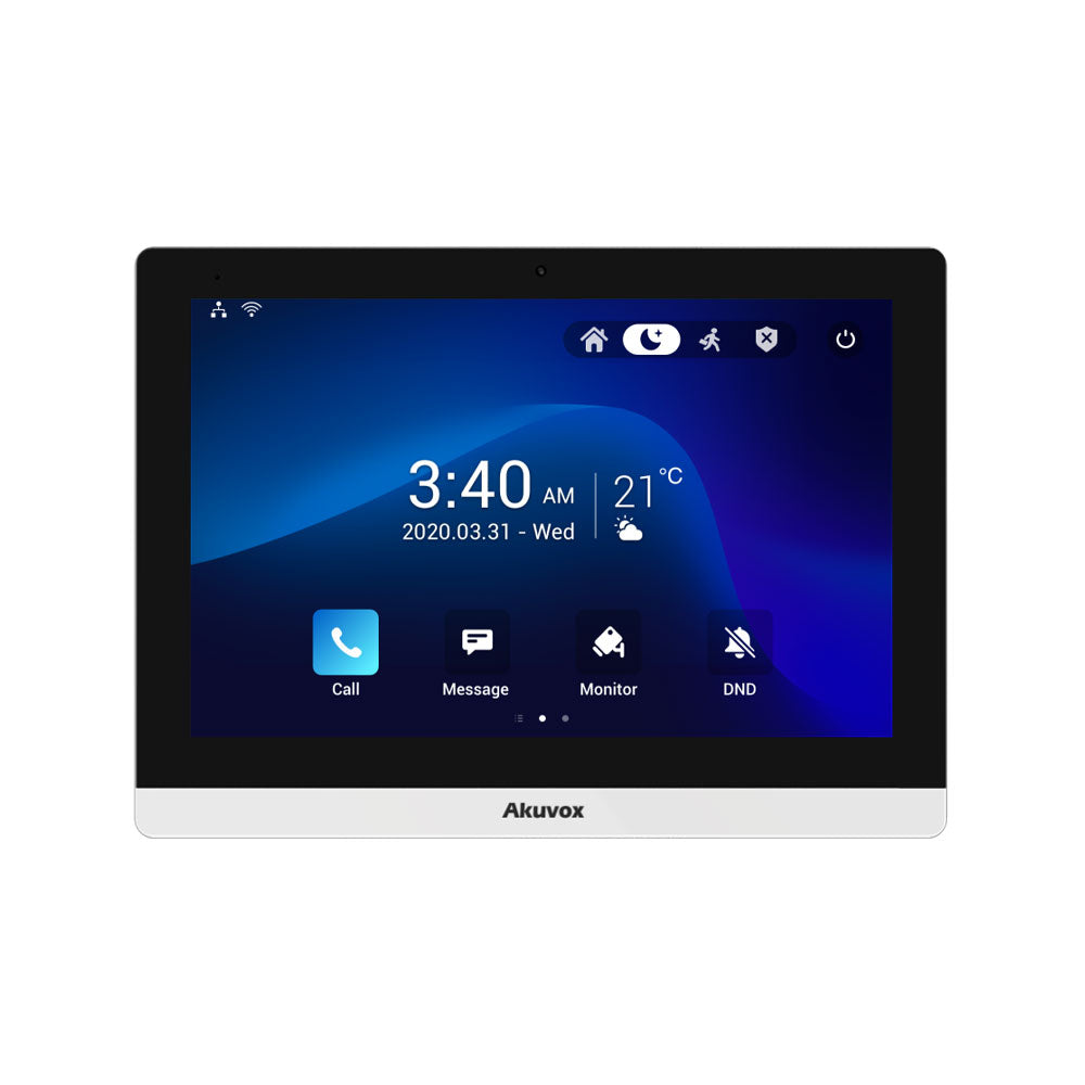 Moniteur SIP intérieur avec écran 10" (version Android 9.0), façade en plastique - SECUROTOP