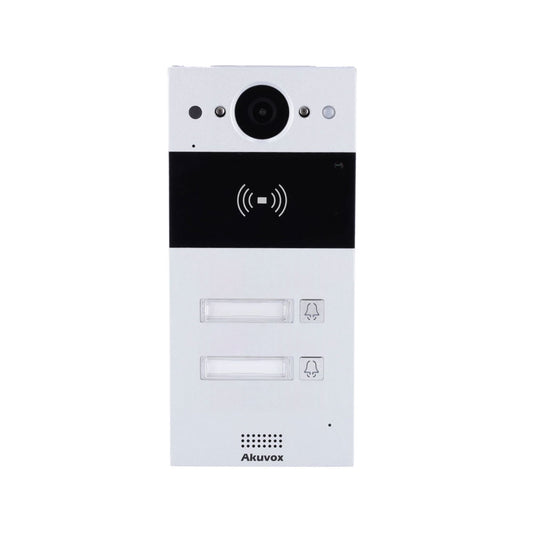 Interphone vidéo SIP compact à 2 boutons (vidéo et lecteur de carte) - SECUROTOP