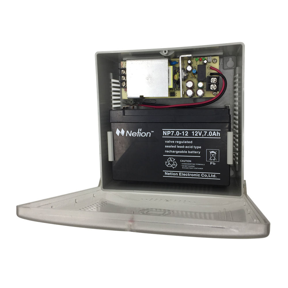 ALIMENTATION 5 AMPÈRES BOÎTIER MÉTALLIQUE/LED - SECUROTOP