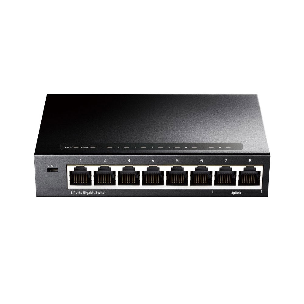 Commutateur Ethernet métallique Gigabit 8xPort - SECUROTOP