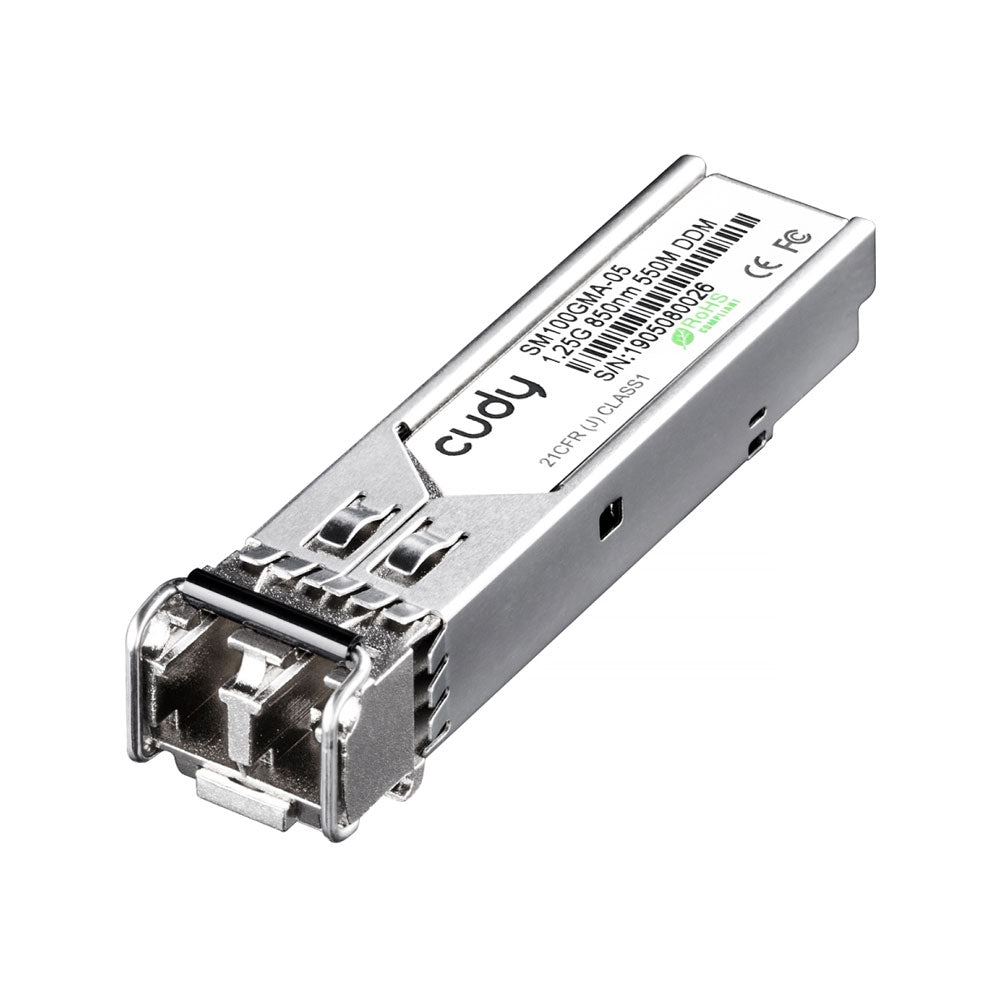SFP 1,25 Gb/s, 850 nm, VCSEL, MM 0,5 km, 7,5 dB - SECUROTOP