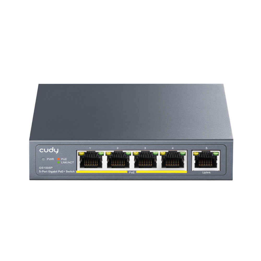 Commutateur Gigabit PoE+ 5 ports 60 W - SECUROTOP