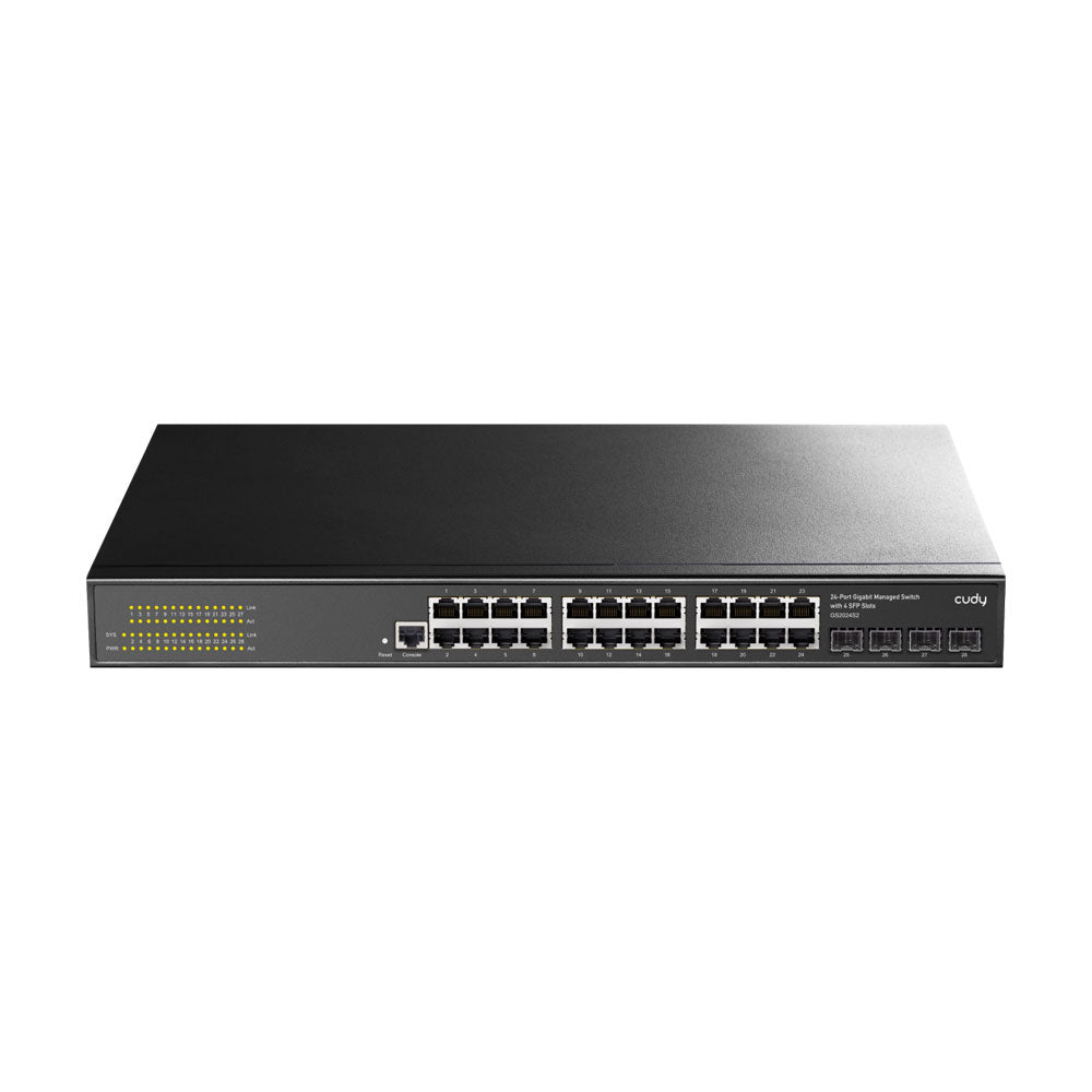 Switch Gigabit administrable de couche 2 à 24 ports avec 4 emplacements SFP Gigabit - SECUROTOP