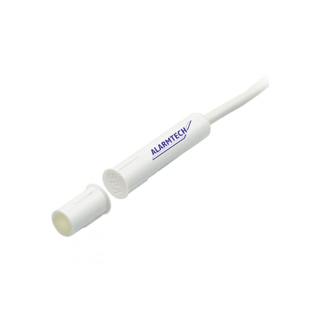 Contact magnétique haute sécurité à encastrer, symétrique, NC, câble 2 m - SECUROTOP