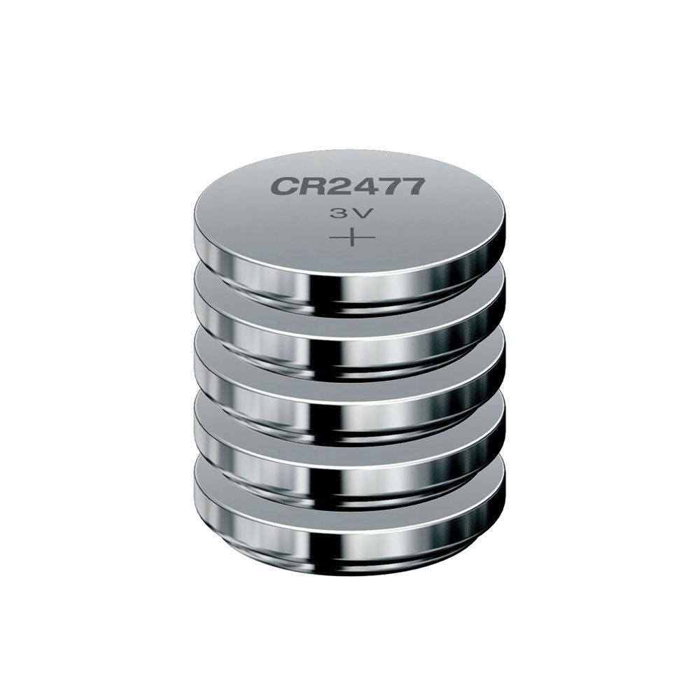 PILE AU LITIUM CR2477 3V (PACK 5 UNITÉS) - SECUROTOP