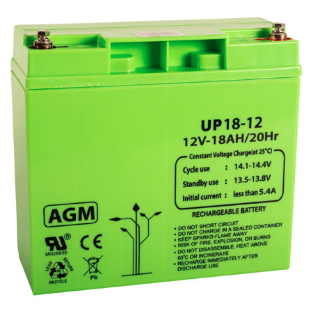 BATTERIE 12V 18AH AMP. - SECUROTOP