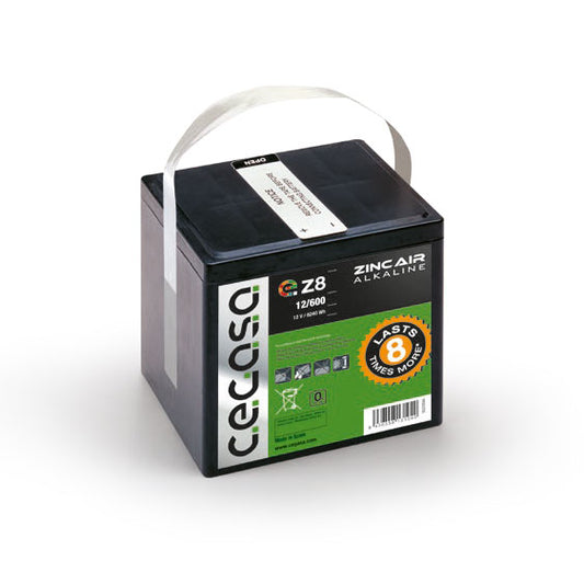 BATTERIE ZINC 12V 350AMP (connecteur jack DC coudé 90) - SECUROTOP