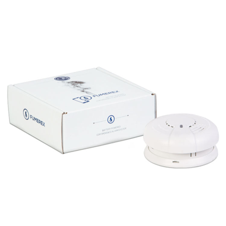 SYSTÈME D'ALARME FUMÉE ET CO GSM ALIMENTÉ PAR BATTERIE FUMEREX - SECUROTOP