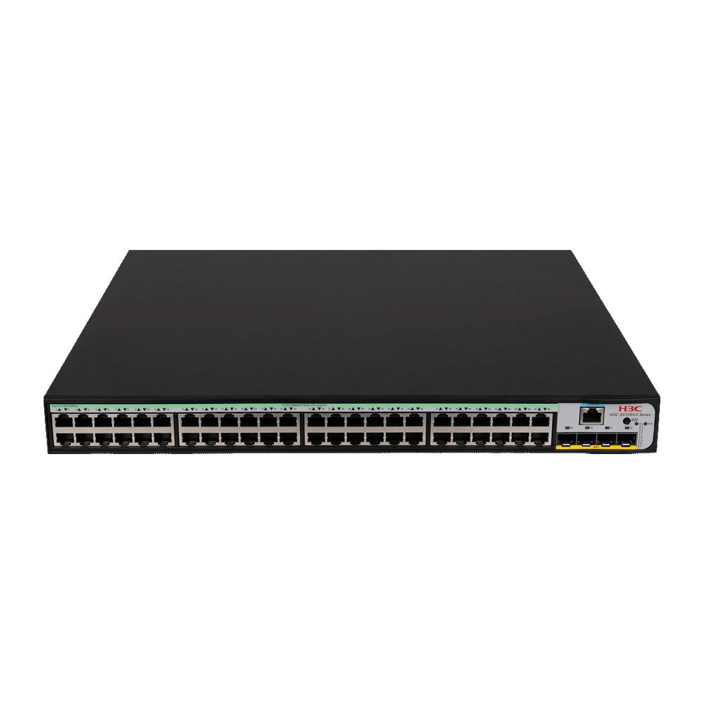 Commutateur Ethernet avec 48 ports PoE+ 10/100/1000BASE-T et 4 ports SFP Plus 1G/10G BASE-X (AC) - SECUROTOP
