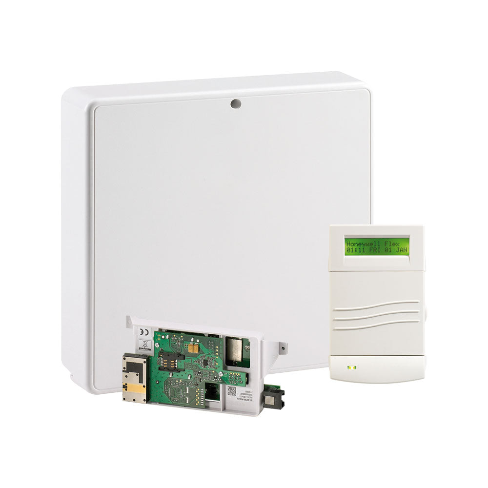 KIT CENTRAL GALAXY FLEX V3 12 À 20 ZONES. BOÎTIER PLASTIQUE MOYEN, CLAVIER MK7 ET MODULE GPRS. - SECUROTOP