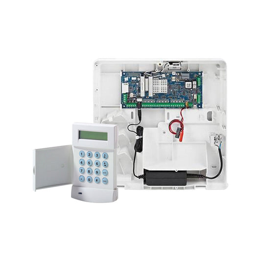 KIT CENTRAL GALAXY FLEX V3 12 À 50 ZONES. BOÎTE EN PLASTIQUE MOYENNE, MK8, GPRS ET PORTAIL RF. 2e ANNÉE. - SECUROTOP