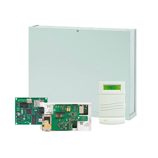 KIT CENTRAL GALAXY FLEX V3 12 À 50 ZONES, CLAVIER MK8, MODULE IP ET GPRS. 3ÈME ANNÉE. - SECUROTOP