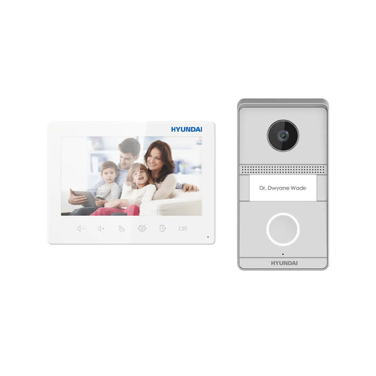 Kit d'interphonie vidéo 2 fils Plug & Play avec écran TFT 7" et caméra couleur 2MP. - SECUROTOP