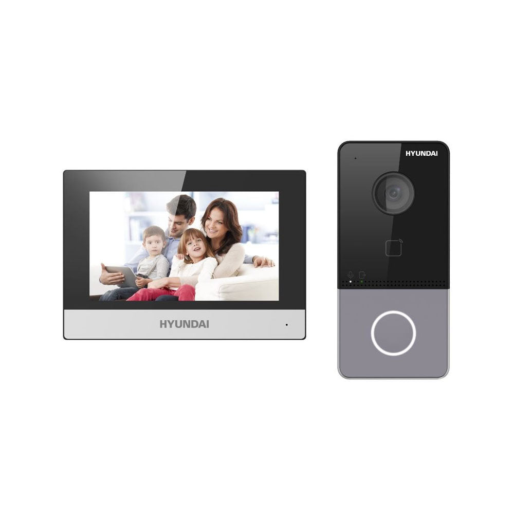 Kit portier vidéo IP avec 1 bouton d'appel. 1x DS-KV6113-WPE1, DS-KH6320-WTE1 2x chargeurs 1 - SECUROTOP