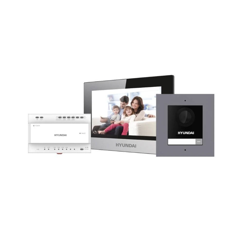Kit interphone vidéo 2 fils avec 1 bouton.DS-KD8003Y-IME2,DS-KH6320Y-WTE2,DS-KAD704Y - SECUROTOP