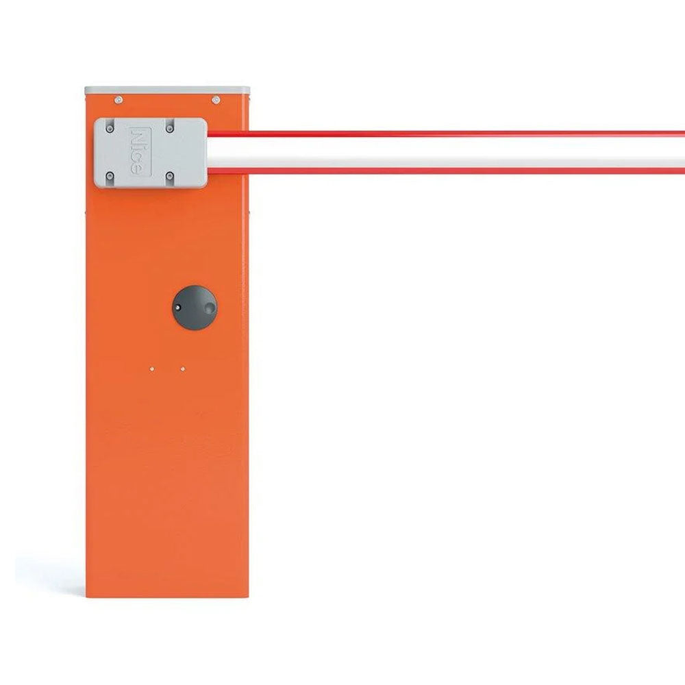 Moteur irréversible 230 Vac, 24 Vdc, avec base d'ancrage incluse. Mât 4m - SECUROTOP