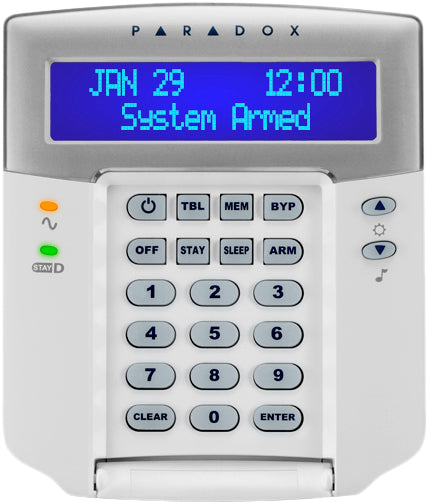 CLAVIER LCD FILAIRE AVEC ANTIVIOLATION.32 ZONES. FRANÇAIS - SECUROTOP