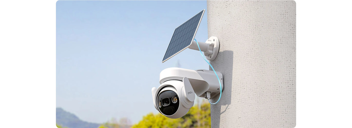 IMOU Cell PT 4G With Solar Panel 3MP Camera 15000mAh Battery Auto Tracking 4G LTE Network Two-way Talk Home Security Camera - SECUROTOP