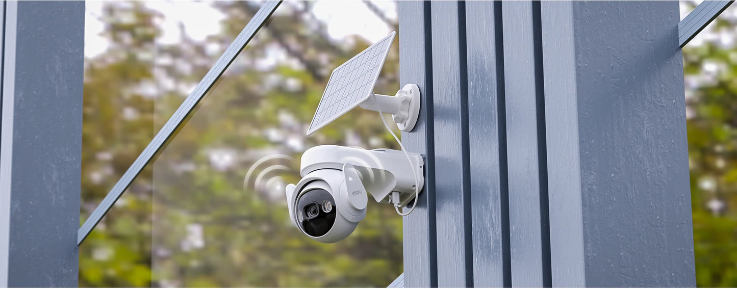 IMOU Cell PT 4G With Solar Panel 3MP Camera 15000mAh Battery Auto Tracking 4G LTE Network Two-way Talk Home Security Camera - SECUROTOP