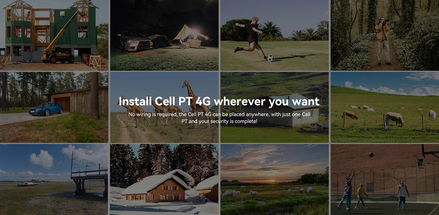 IMOU Cell PT 4G With Solar Panel 3MP Camera 15000mAh Battery Auto Tracking 4G LTE Network Two-way Talk Home Security Camera - SECUROTOP