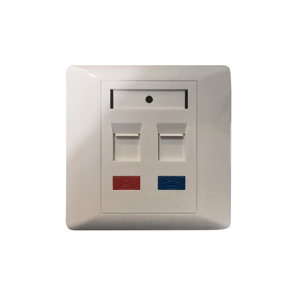 Plaque frontale 2 ports, type UK - SECUROTOP