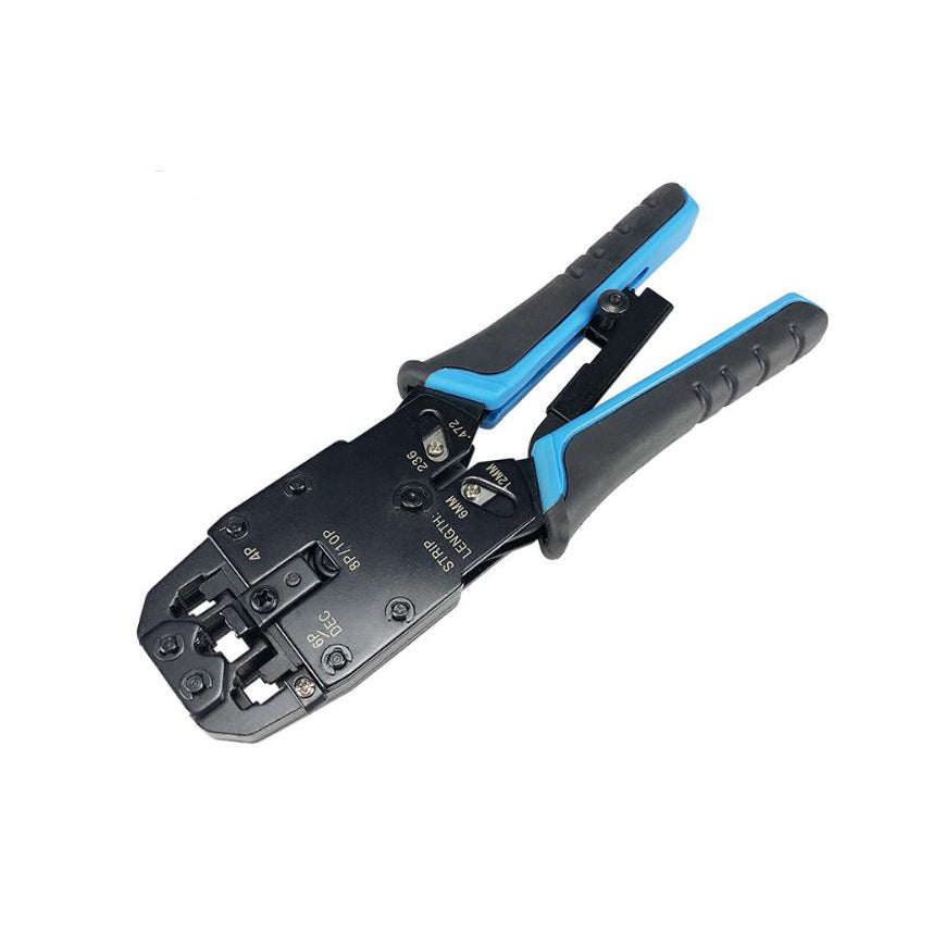 MACHINE À SERTIR POUR CÂBLES RÉSEAU RJ11, RJ12, RJ45 - SECUROTOP