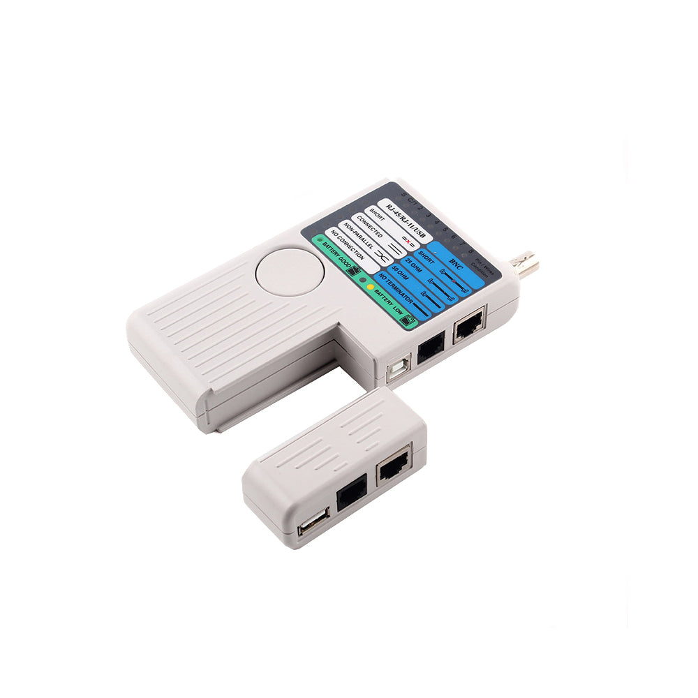TESTEUR DE CÂBLES RJ45(UTP/STP), USB, RJ11/RJ12/BNC, câbles coaxiaux, RCA et modulaires - SECUROTOP