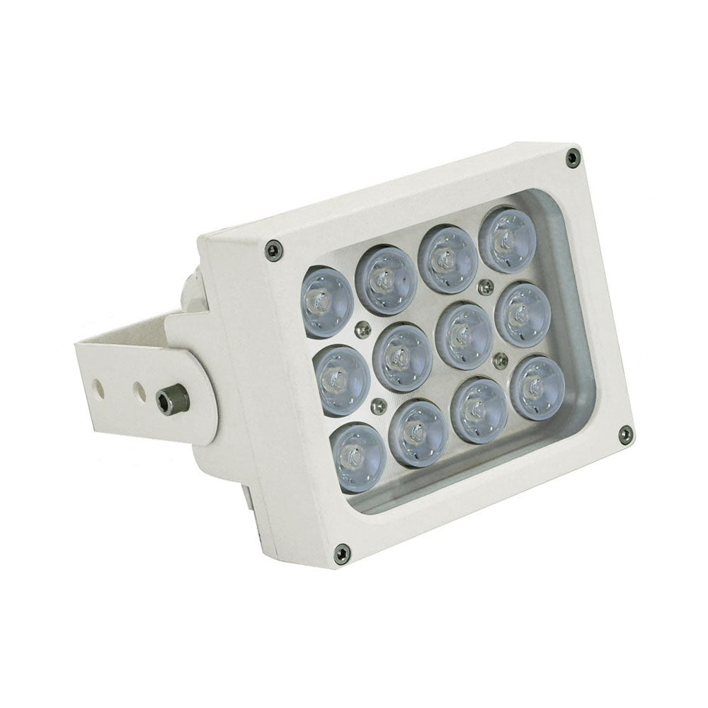 FOCUS INFRAROUGE 150MTS-60º. 12LED. AC220V.28W.IP66 ÉTANCHE. BLANC - SECUROTOP