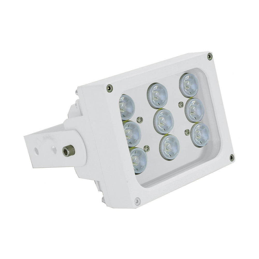 FOCUS INFRAROUGE 110MTS-60º. 9LED. AC220V.24W.IP66 ÉTANCHE. BLANC - SECUROTOP