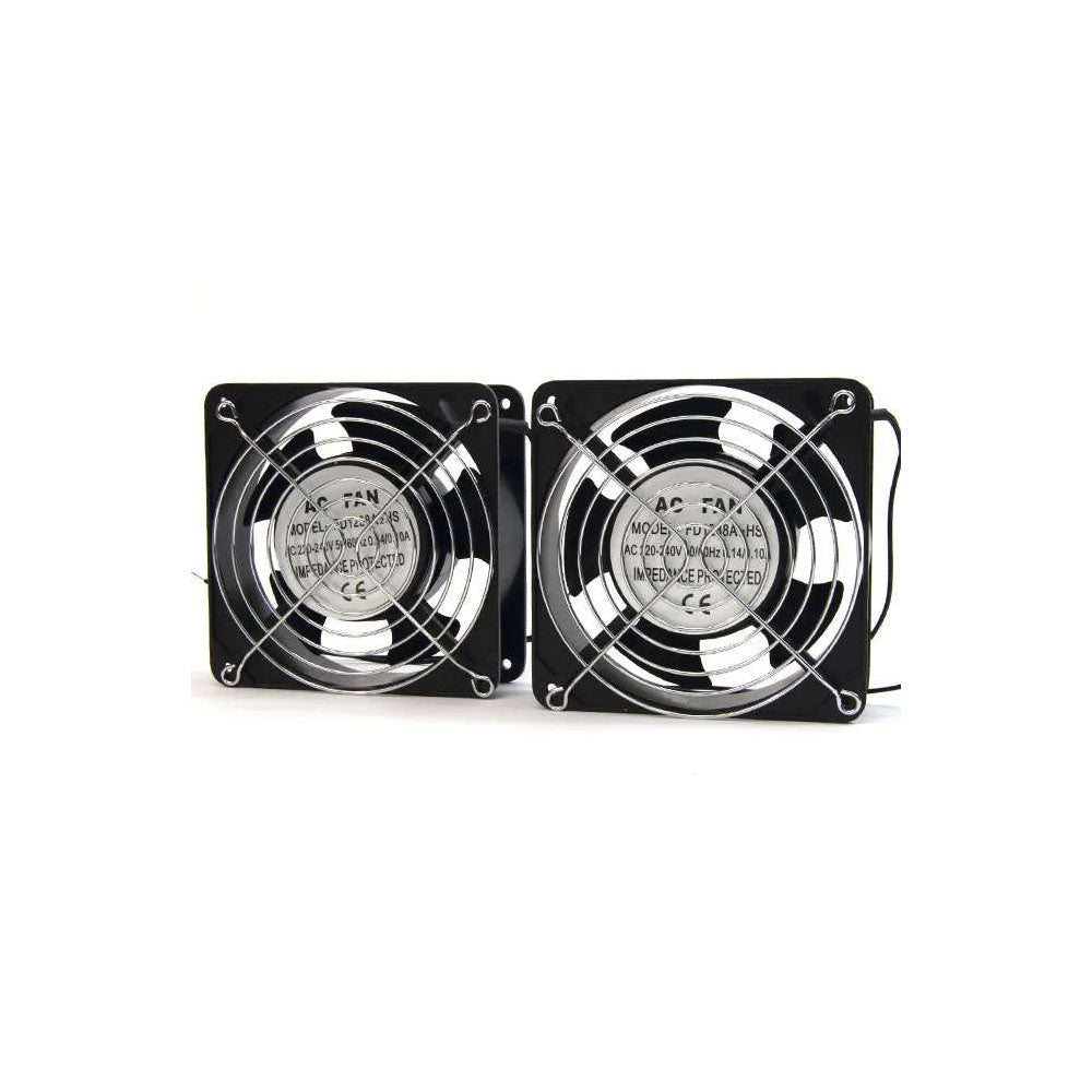 VENTILATEUR DOUBLE 12 CM POUR ARMOIRE RACK - SECUROTOP