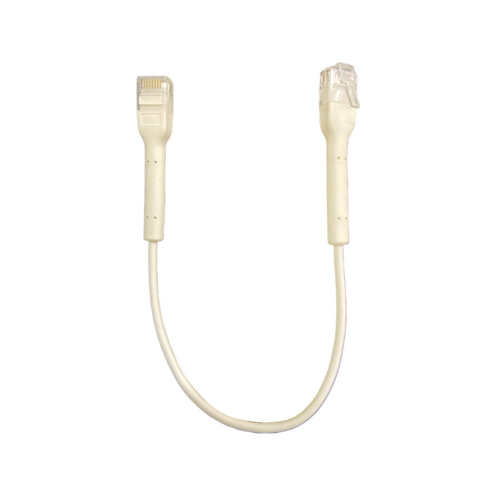 Cordon de brassage UTP, Cat6 UTP, 32AWG, 0,3 m, blanc, OD : 3,2 mm - SECUROTOP