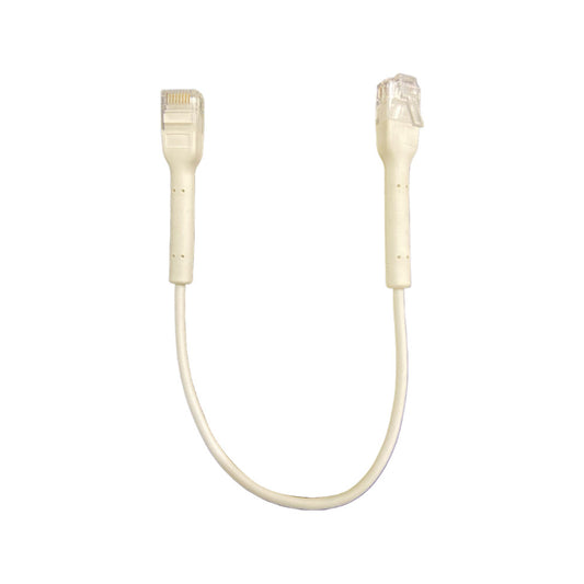 Cordon de brassage UTP, Cat6 UTP, 32AWG, 0,3 m, blanc, OD : 3,2 mm - SECUROTOP