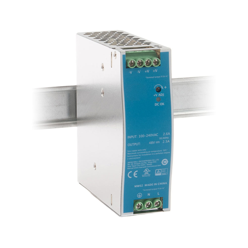ALIMENTATION DIN ENT100-240VAC 50/60Hz. SORTIE 48DC/120W - SECUROTOP