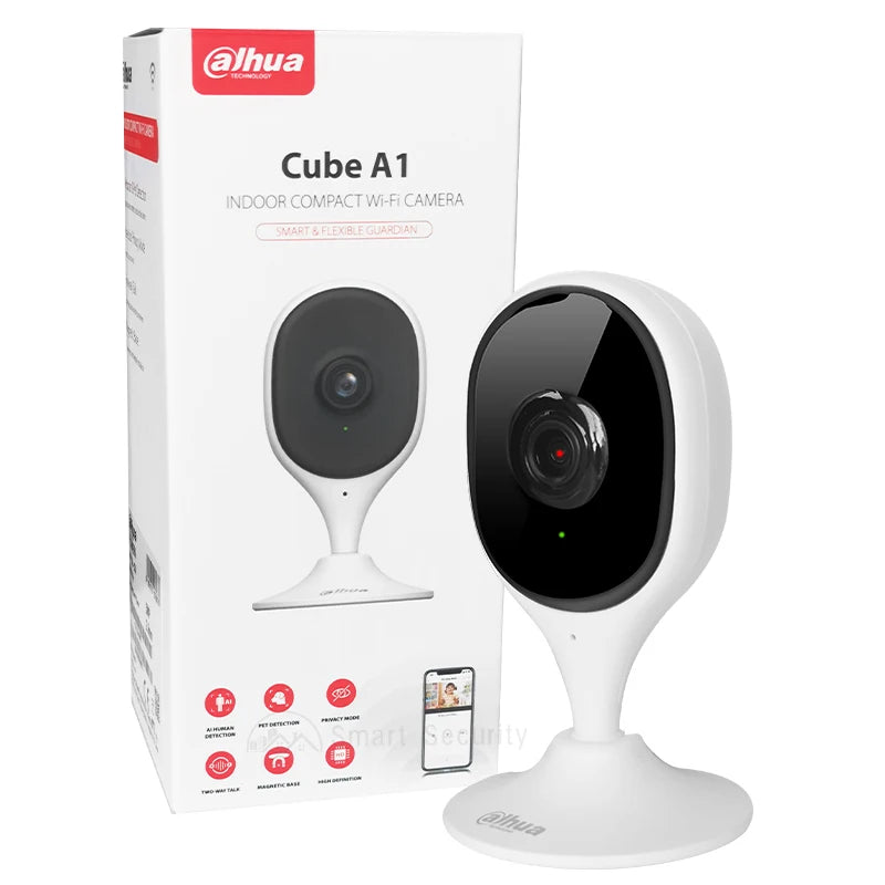 Dahua C5A 5MP Indoor Wifi Camera Smart Home 3K Baby Monitor Human & Pet Detection Two-way Talk Abnormal Sound Alarm Cube A1 Cam - SECUROTOP