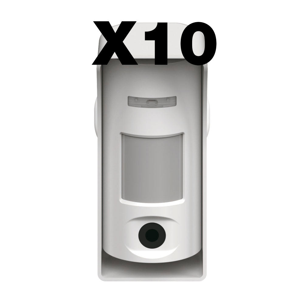 CAMÉRA À CAPTEUR DE MONTION PIR EXTÉRIEURE AVEC SUPPORT (PACK 10) - SECUROTOP