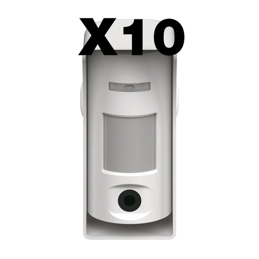 CAMÉRA À CAPTEUR DE MONTION PIR EXTÉRIEURE AVEC SUPPORT (PACK 10) - SECUROTOP