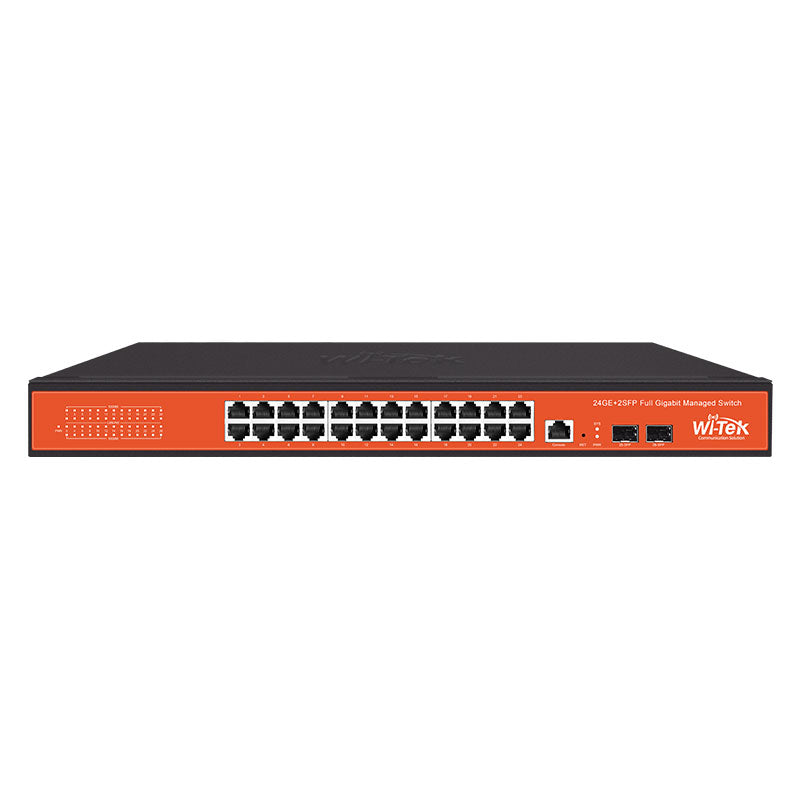 Commutateur Ethernet géré par SNMP Full Giga de liaison montante 24GE+2SFP - SECUROTOP