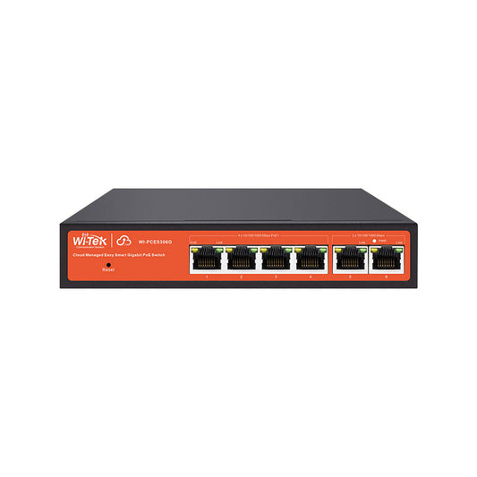 Commutateur PoE géré intelligent Cloud Easy 6*10/100/1000Mbps - SECUROTOP