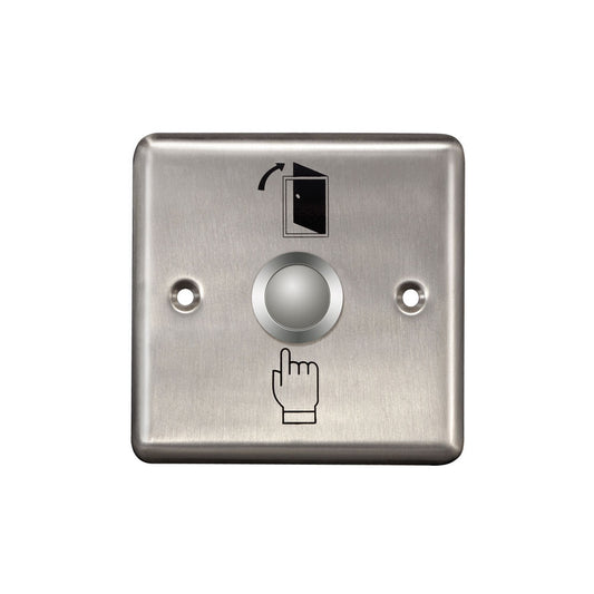 BOUTON D'OUVERTURE DE PORTE. ACIER INOXYDABLE.3A@36VDC.86*86*20MM - SECUROTOP