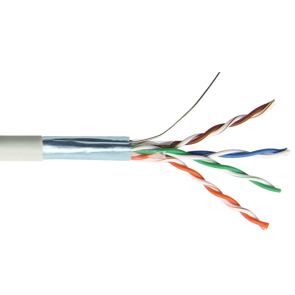 CABLE FTP CAT5E 4X2X1/0.50 CCA 4P BLINDÉ 305M/BOITE - SECUROTOP