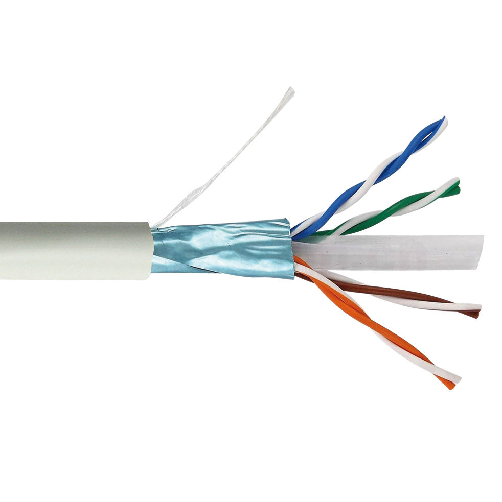 CABLE FTP CAT6 4X2X1/0.574 CCA 4P BLINDÉ 305M/BOITE - SECUROTOP