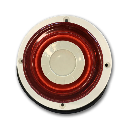 SIRÈNE DE CIEL INTÉRIEUR FLASH ROUGE 12V - SECUROTOP