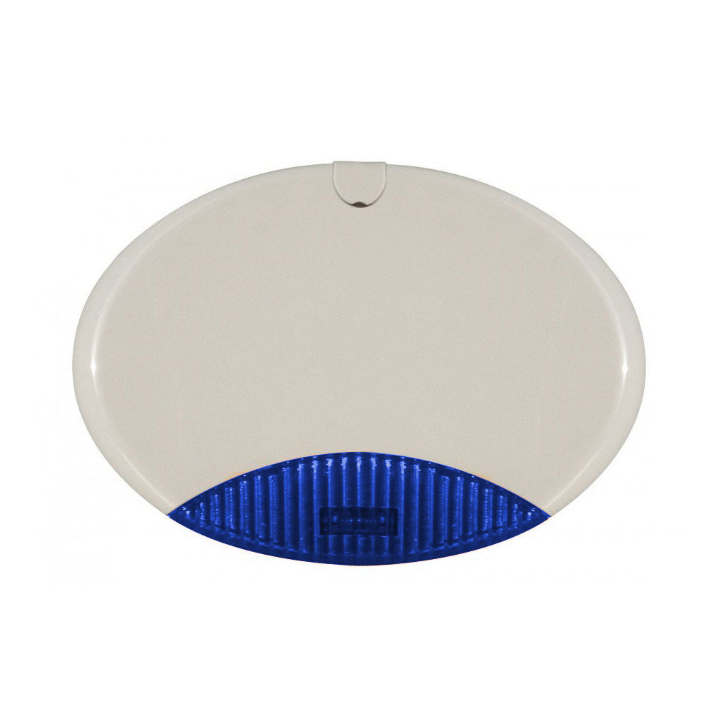 Sirène extérieure auto-alimentée/auxiliaire. Flash bleu Puissance 99dB à 1m. 2e année. - SECUROTOP