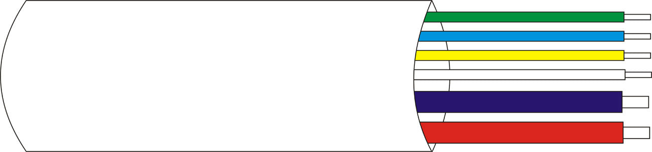 TUYAU COUVERCLE RTA 2+4 BC 2x0.75+4X0.18 - SECUROTOP