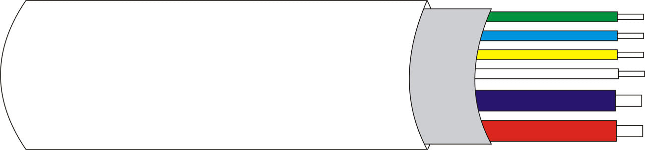 COUVERCLE DE TUYAU AP.RTAP 2+4 BC 2x0,75+4X0,18 - SECUROTOP