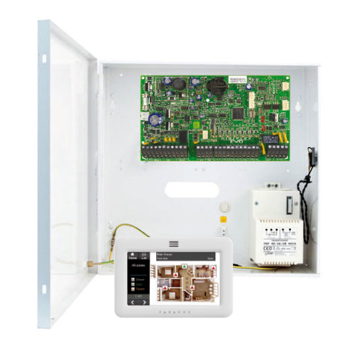 KIT CENTRALE 8 ZONES EVO 192 + CLAVIER TACTILE 5.0'''' - SECUROTOP