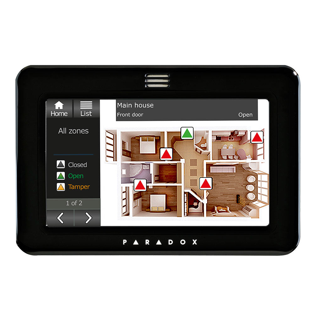 CLAVIER TACTILE 5'' AVEC CAPTEUR DE TEMPÉRATURE ET D'HUMIDITÉ.GRADE 3.NOIR.LICENCE MAP'' - SECUROTOP