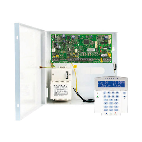 KIT CENTRAL 5 ZONES SPECTRA + CLAVIER LCD BLEU 32 CARACTÉRISTIQUES - SECUROTOP