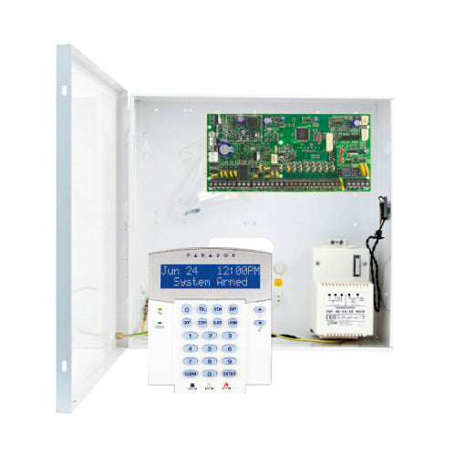 KIT CENTRAL 8 ZONES SPECTRA + CLAVIER LCD BLEU 32 CARACTÉRISTIQUES - SECUROTOP