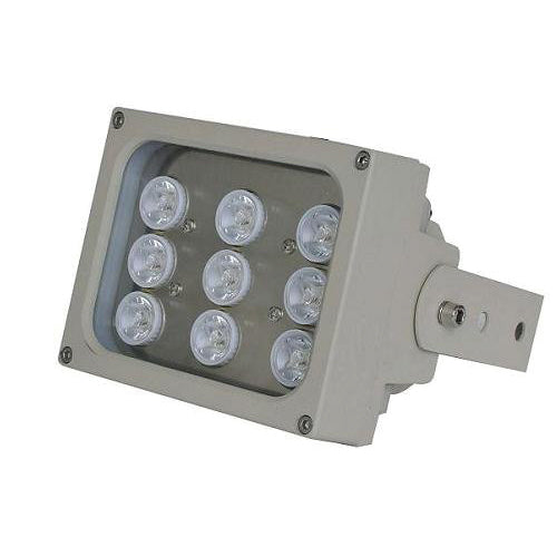 FOCUS INFRAROUGE 110MTS-60º. 9LED. AC220V.24W.IP66 ÉTANCHE - SECUROTOP